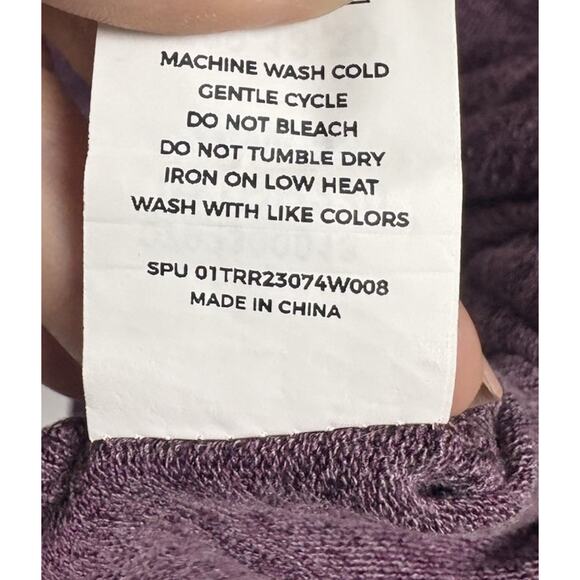 BloomChic Women’s 18 20 Lightweight Purple Long Sleeve Pullover Top Plus Size - Picture 4 of 5